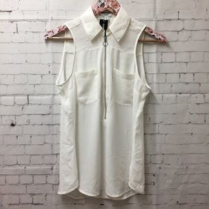 Express Women’s Size S White Sleeveless Top